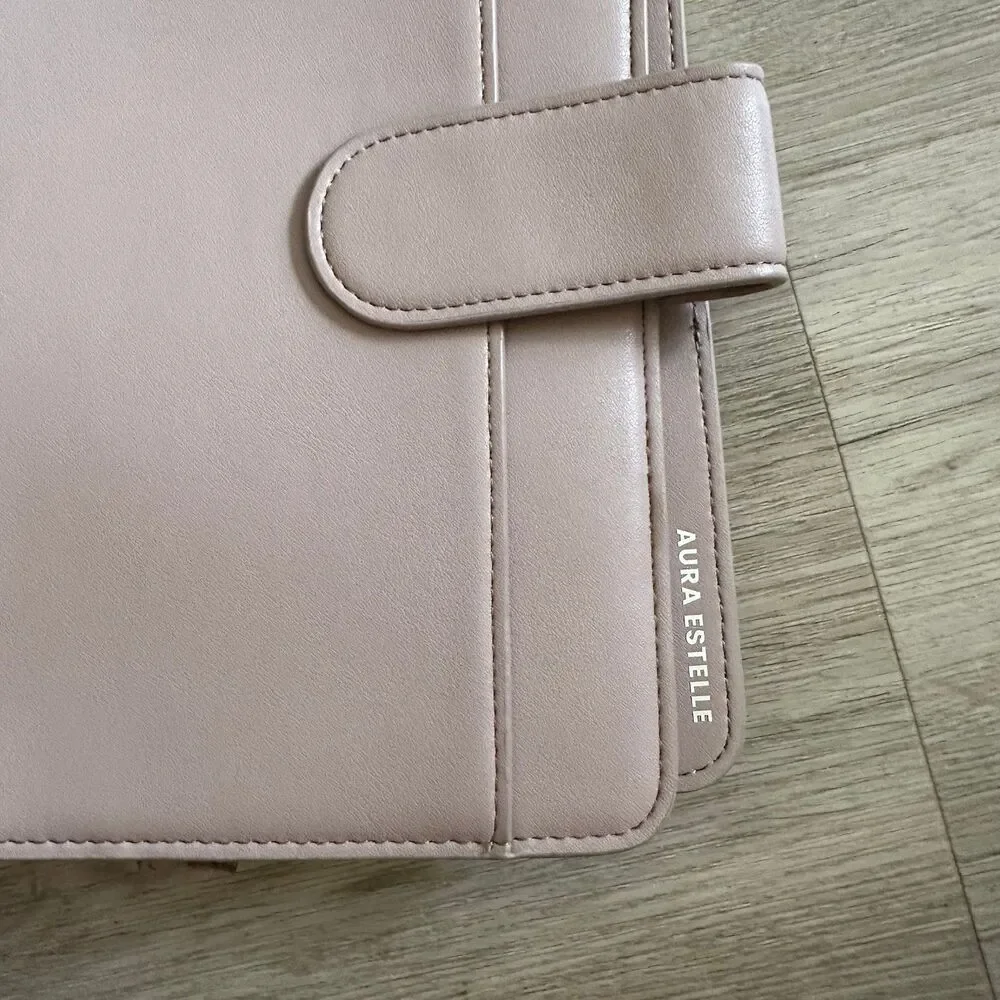 Aura Estelle Planner Cover Airy A5 Straight Pocket Version 3 Light  Pink Taupe